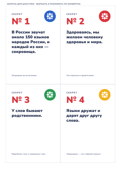 Секреты для шкатулки